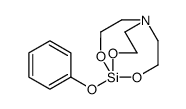 1-Phenoxy-1-sila-2,8,9-trioxa-5-azabicyclo[3.3.3]undecane结构式