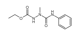 1-Ethoxycarbonyl-2-methyl-4-phenylsemicarbazid Structure