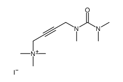 4-[dimethylcarbamoyl(methyl)amino]but-2-ynyl-trimethylazanium,iodide Structure