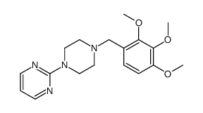 2-[4-[(2,3,4-trimethoxyphenyl)methyl]piperazin-1-yl]pyrimidine结构式