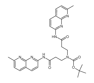 3-((tert-butoxy)-N-(2-(N-(7-methylpyridino[3,2-e]pyridin-2-yl)carbamoyl)ethyl)carbonylamino)-N-(7-methylpyridino[3,2-e]pyridin-2-yl)propanoate Structure