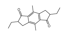 2,6-diethyl-4,8-dimethyl-2,3,6,7 tetrahydro-s-indacene-1,5-dione Structure