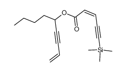 1-butyl-4-penten-2-ynyl (Z)-5-trimethylsilyl-2-penten-4-ynoate Structure