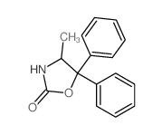 2-Oxazolidinone,4-methyl-5,5-diphenyl-结构式