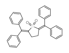 Thiophene, 2,5-bis(diphenylmethylene)tetrahydro-, 1,1-dioxide picture