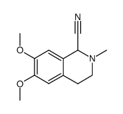 6,7-dimethoxy-2-methyl-1,2,3,4-tetrahydroisoquinoline-1-carbonitrile Structure