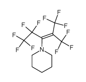 1-<3,3,3-trifluoro-1-(pentafluoroethyl)-2-(trifluoromethyl)-1-propenyl>piperidine结构式