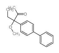 2-Pentanone,3-[1,1'-biphenyl]-4-yl-3-methoxy- Structure