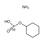 cyclohexyl hydrogen phosphonate, ammonia salt结构式