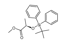 (2R)-2-t-butyldiphenylsilyloxypropanoic acid methyl ester Structure