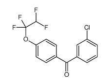 (3-chlorophenyl)-[4-(1,1,2,2-tetrafluoroethoxy)phenyl]methanone Structure