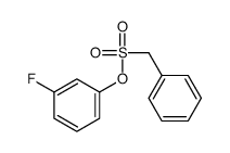 (3-fluorophenyl) phenylmethanesulfonate Structure