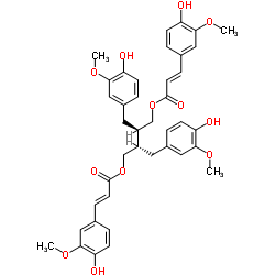 9,9'-二-O-(E)-阿魏酰开环异落叶松脂素图片