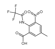 5-methyl-3-nitro-2-(2,2,2-trifluoroacetyl)aminobenzoic acid结构式