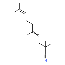 tetramethyl-4,8-decadiene nitrile structure