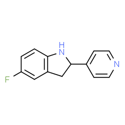 1H-Indole,5-fluoro-2,3-dihydro-2-(4-pyridinyl)-(9CI)结构式