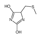 5-(methylsulfanylmethyl)imidazolidine-2,4-dione Structure