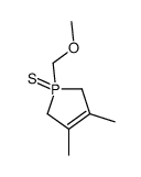 1-(methoxymethyl)-3,4-dimethyl-1-sulfanylidene-2,5-dihydro-1λ5-phosphole结构式