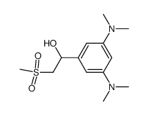 3,5-bis(dimethylamino)- α -[(methylsulfonyl)-methyl]-benzyl alcohol结构式