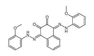 1,4-bis[(2-methoxyphenyl)hydrazinylidene]naphthalene-2,3-dione结构式