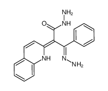 3-Hydrazono-3-phenyl-2-[1H-quinolin-(2E)-ylidene]-propionic acid hydrazide结构式