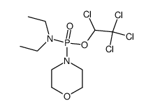 N,N-diethyl-P-morpholin-4-yl-phosphonamidic acid 1,2,2,2-tetrachloro-ethyl ester Structure