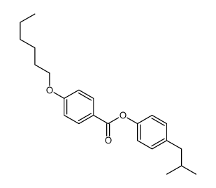 [4-(2-methylpropyl)phenyl] 4-hexoxybenzoate结构式