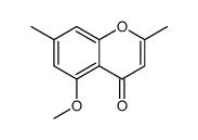 5-methoxy-2,7-dimethylchromen-4-one结构式