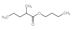 Pentanoic acid,2-methyl-, butyl ester Structure