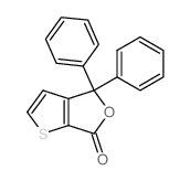 4,4-Diphenylthieno(2,3-c)furan-6(4H)-one structure