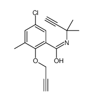 5-chloro-3-methyl-N-(2-methylbut-3-yn-2-yl)-2-prop-2-ynoxybenzamide Structure