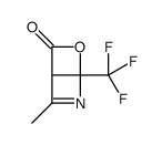 6-methyl-4-(trifluoromethyl)-3-oxa-5-azabicyclo[2.2.0]hex-5-en-2-one Structure