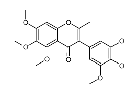 5,6,7-trimethoxy-2-methyl-3-(3,4,5-trimethoxy-phenyl)-chromen-4-one Structure