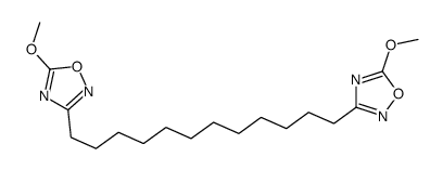 5-methoxy-3-[12-(5-methoxy-1,2,4-oxadiazol-3-yl)dodecyl]-1,2,4-oxadiazole Structure