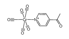 (4-acetylpyridine)pentacarbonyl-chromium结构式