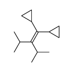 (1-cyclopropyl-3-methyl-2-propan-2-ylbut-1-enyl)cyclopropane Structure