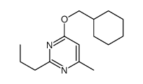 4-(cyclohexylmethoxy)-6-methyl-2-propylpyrimidine Structure