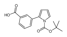 3-(2'-N-BOC-PYRROLE)BENZOICACID Structure