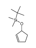 (2-cyclopenten-1-yloxy)dimethyl(1,1-dimethylethyl)silane Structure