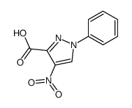 4-硝基-1-苯基-1H-吡唑-3-羧酸结构式