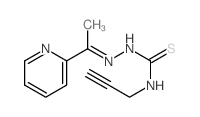 3-prop-2-ynyl-1-(1-pyridin-2-ylethylideneamino)thiourea结构式