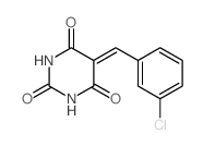 2,4,6(1H,3H,5H)-Pyrimidinetrione,5-[(3-chlorophenyl)methylene]- Structure