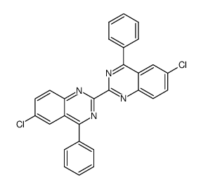 6,6'-dichloro-4,4'-diphenyl-2,2'-biquinazolinyl Structure