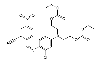 ethyl 5-[3-chloro-4-[(2-cyano-4-nitrophenyl)azo]phenyl]-9-oxo-2,8,10-trioxa-5-azadodecanoate structure