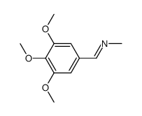 N(trimethoxy-3,4,5 benzylidene) methylamine Structure