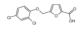 5-(2,4-DICHLORO-PHENOXYMETHYL)-FURAN-2-CARBOXYLIC ACID Structure