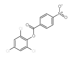 Phenol,2,4,6-trichloro-, 1-(4-nitrobenzoate) Structure