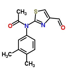 N-(3,4-Dimethylphenyl)-N-(4-formyl-1,3-thiazol-2-yl)acetamide structure