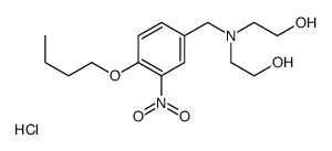 2-[(4-butoxy-3-nitrophenyl)methyl-(2-hydroxyethyl)amino]ethanol,hydrochloride结构式