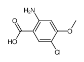 2-Amino-5-chloro-4-methoxy-benzoic acid structure